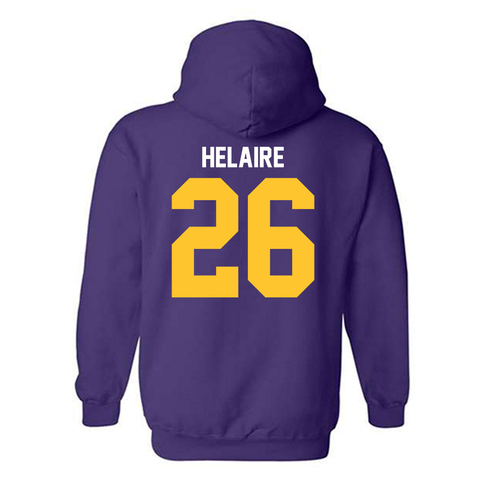 LSU - NCAA Football : Cowinn Helaire - Classic Shersey Hooded Sweatshirt