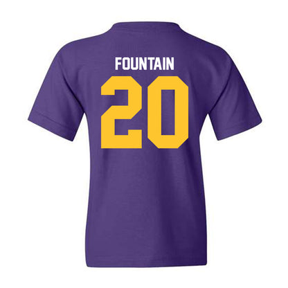 LSU - NCAA Men's Basketball : Derek Fountain - Classic Shersey Youth T-Shirt