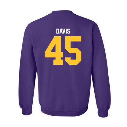 LSU - NCAA Football : Jake Davis - Classic Shersey Crewneck Sweatshirt