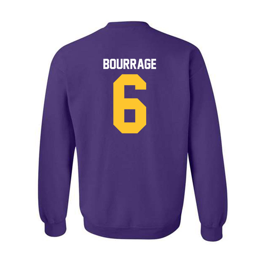 LSU - NCAA Women's Basketball : Divine Bourrage - Classic Shersey Crewneck Sweatshirt-1