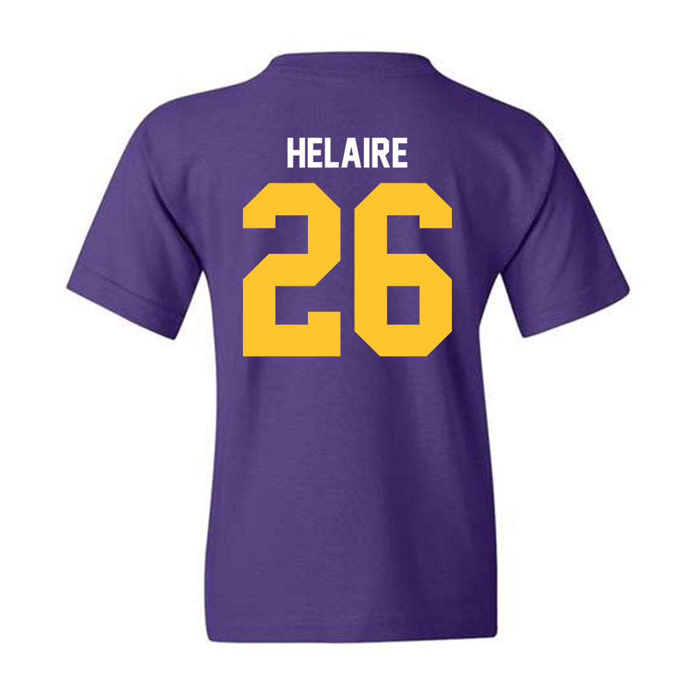 LSU - NCAA Football : Cowinn Helaire - Classic Shersey Youth T-Shirt