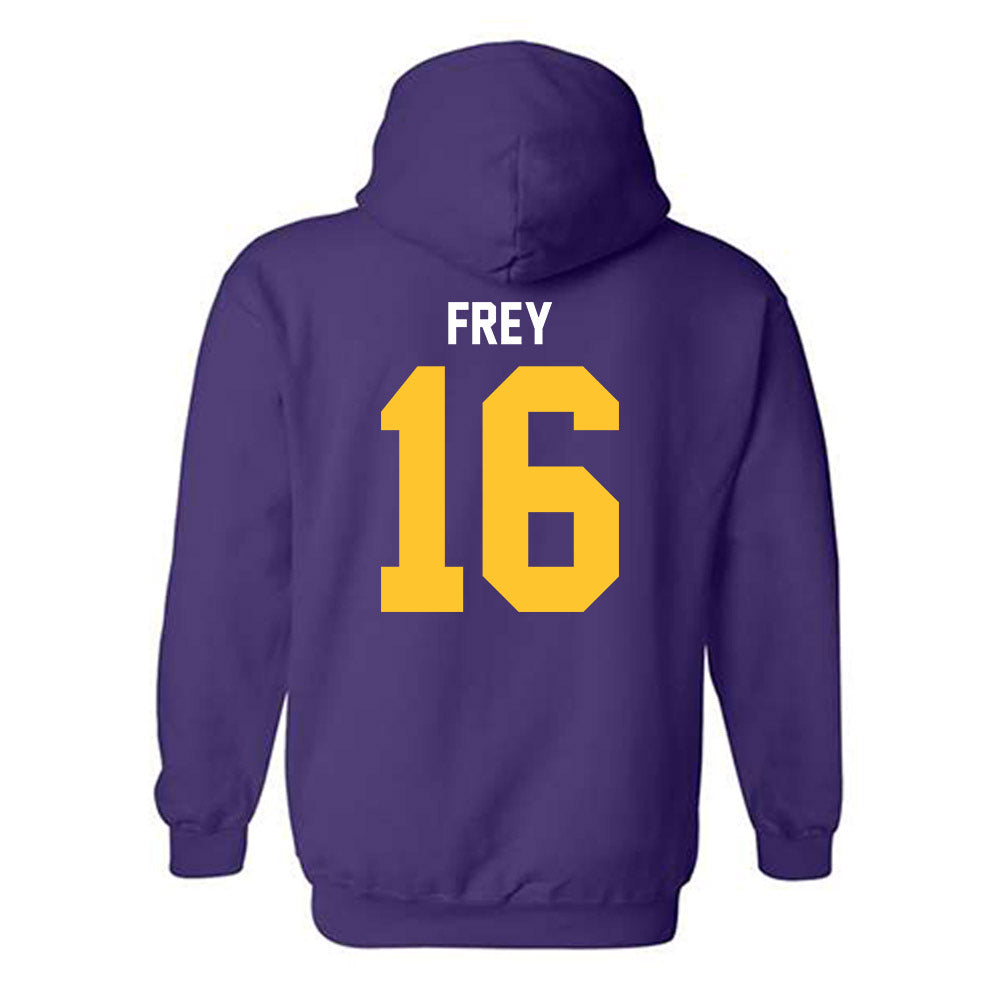 LSU - NCAA Baseball : Ethan Frey - Classic Shersey Hooded Sweatshirt-1