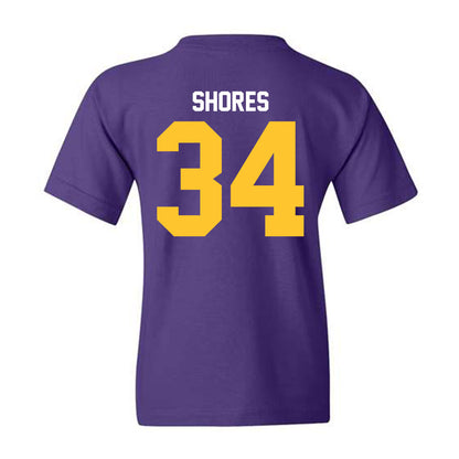 LSU - NCAA Baseball : Chase Shores - Classic Shersey Youth T-Shirt