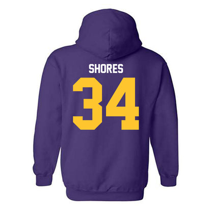 LSU - NCAA Baseball : Chase Shores - Classic Shersey Hooded Sweatshirt