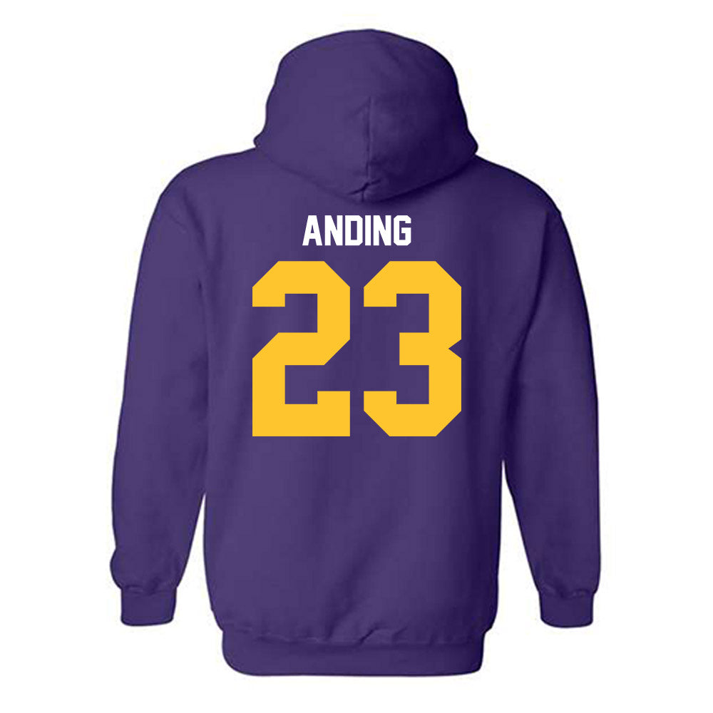 LSU - NCAA Football : Aidan Anding - Classic Shersey Hooded Sweatshirt-1