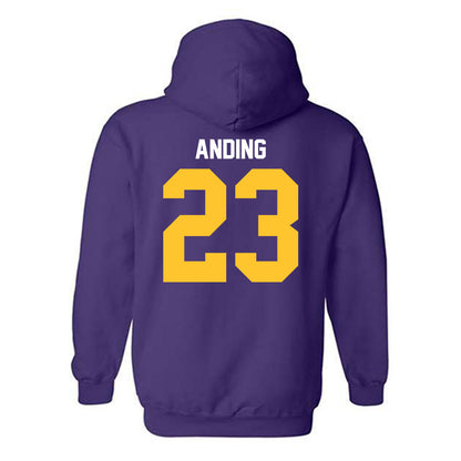 LSU - NCAA Football : Aidan Anding - Classic Shersey Hooded Sweatshirt-1