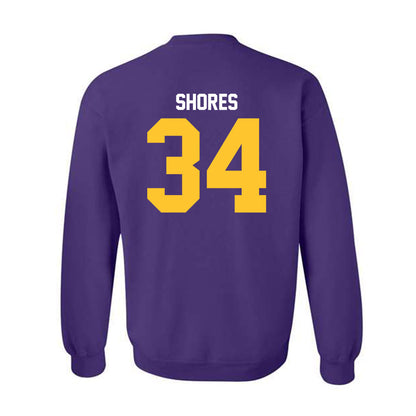 LSU - NCAA Baseball : Chase Shores - Classic Shersey Crewneck Sweatshirt