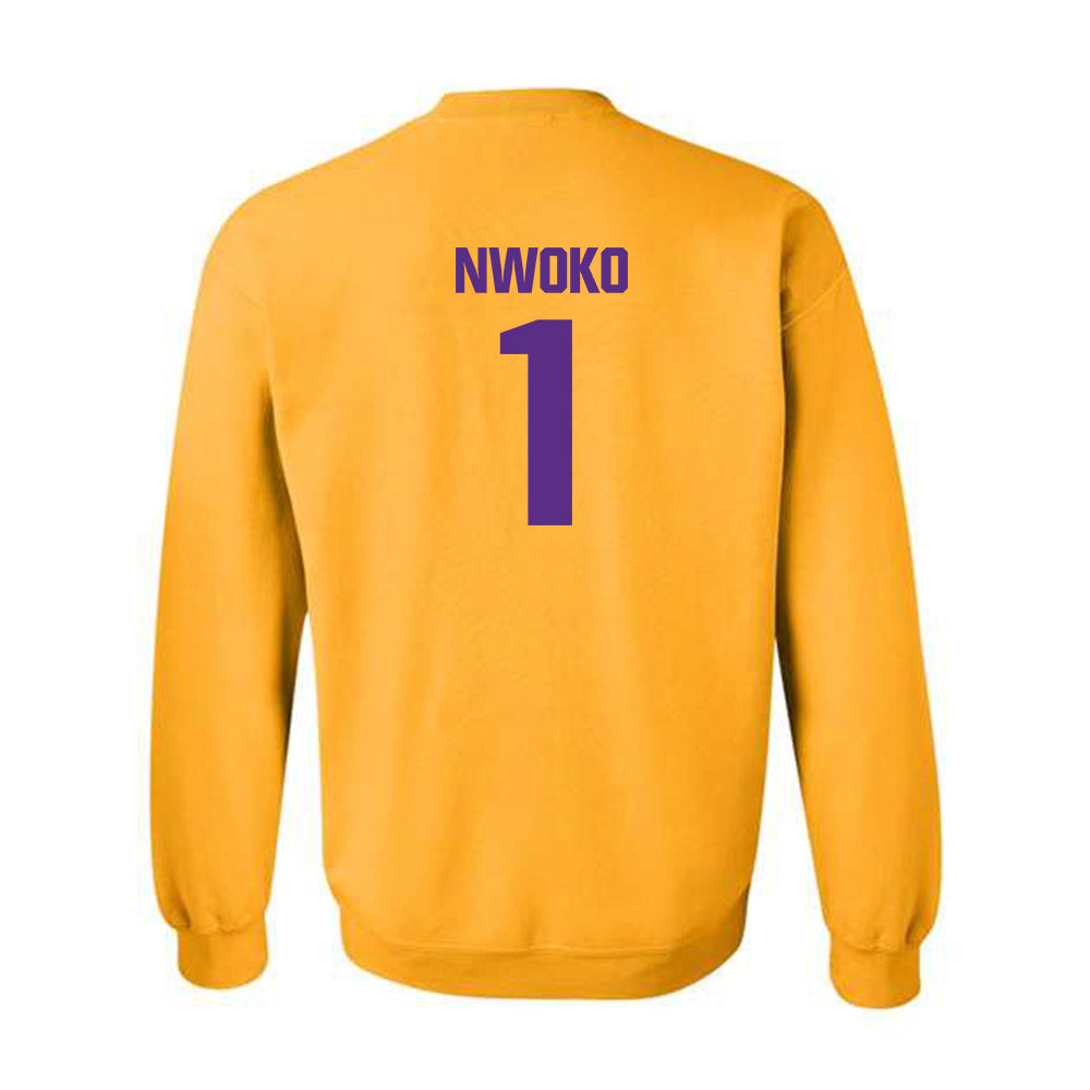 LSU - NCAA Men's Basketball : Mike Nwoko - Classic Shersey Crewneck Sweatshirt-1