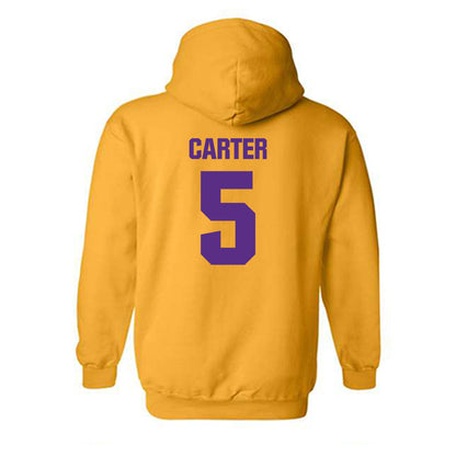 LSU - NCAA Men's Basketball : Cam Carter - Classic Shersey Hooded Sweatshirt