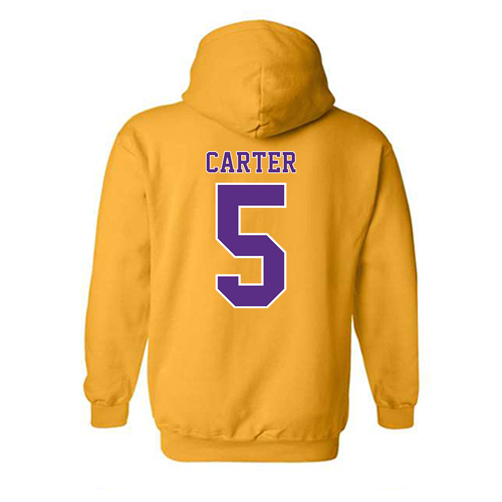 LSU - NCAA Men's Basketball : Cam Carter - Classic Shersey Hooded Sweatshirt