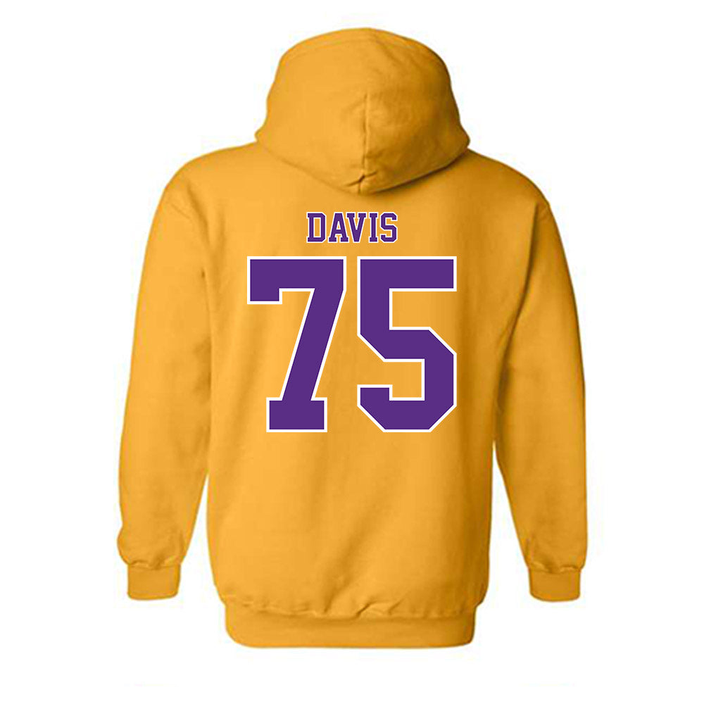 LSU - NCAA Football : Weston Davis - Classic Shersey Hooded Sweatshirt-1