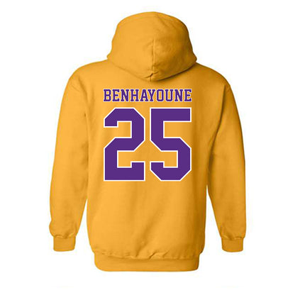 LSU - NCAA Men's Basketball : Adam Benhayoune - Classic Shersey Hooded Sweatshirt