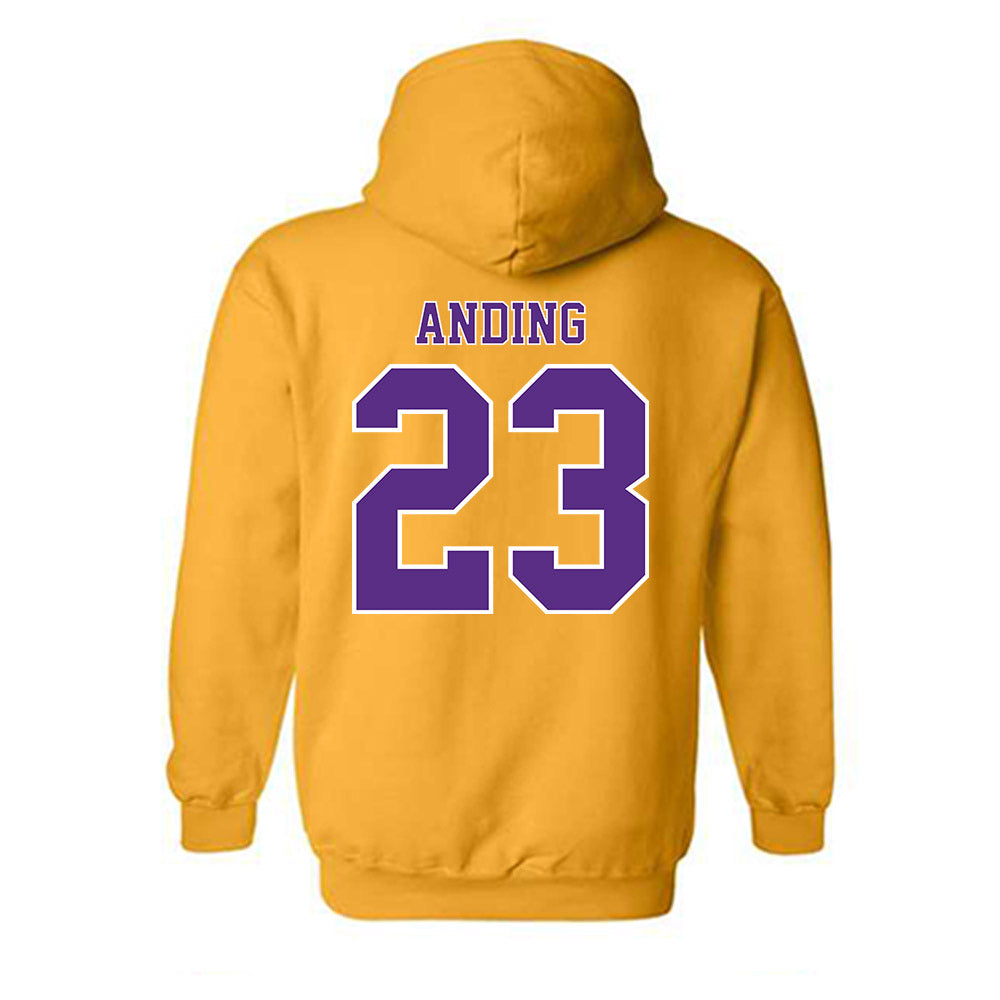LSU - NCAA Football : Aidan Anding - Classic Shersey Hooded Sweatshirt-1