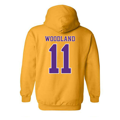 LSU - NCAA Football : PJ Woodland - Classic Shersey Hooded Sweatshirt