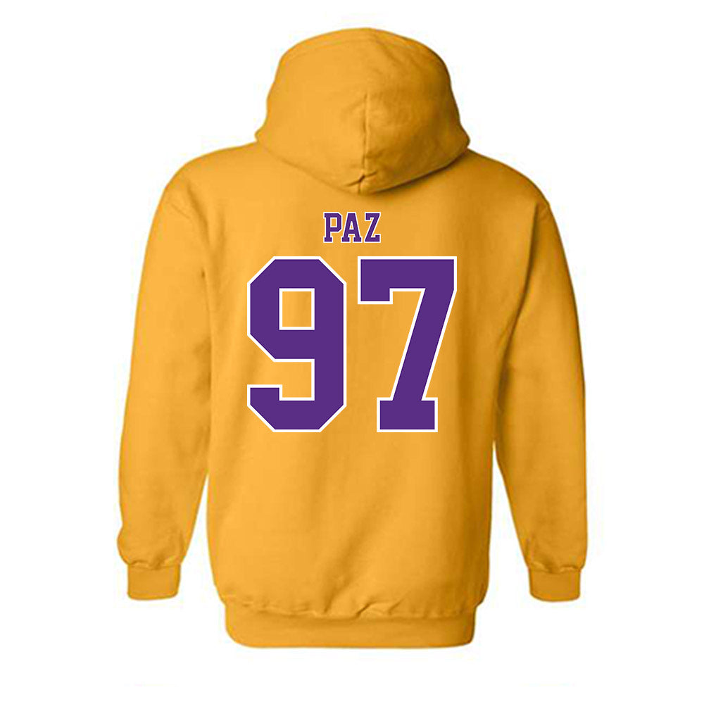 LSU - NCAA Baseball : Marcos Paz - Classic Shersey Hooded Sweatshirt-1