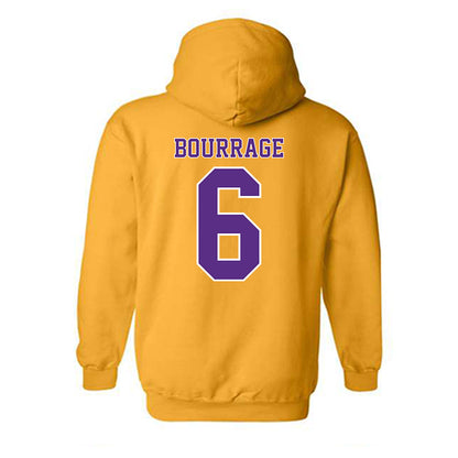 LSU - NCAA Women's Basketball : Divine Bourrage - Classic Shersey Hooded Sweatshirt-1