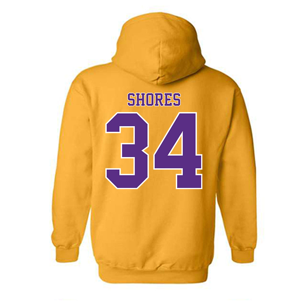 LSU - NCAA Baseball : Chase Shores - Classic Shersey Hooded Sweatshirt