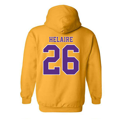 LSU - NCAA Football : Cowinn Helaire - Classic Shersey Hooded Sweatshirt