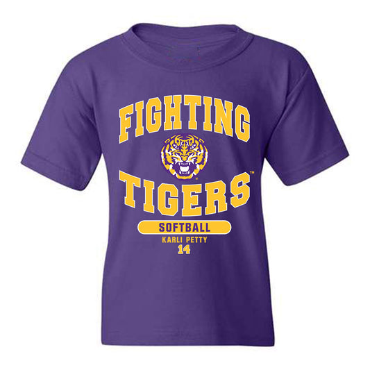 LSU - NCAA Softball : Karli Petty - Classic Fashion Shersey Youth T-Shirt