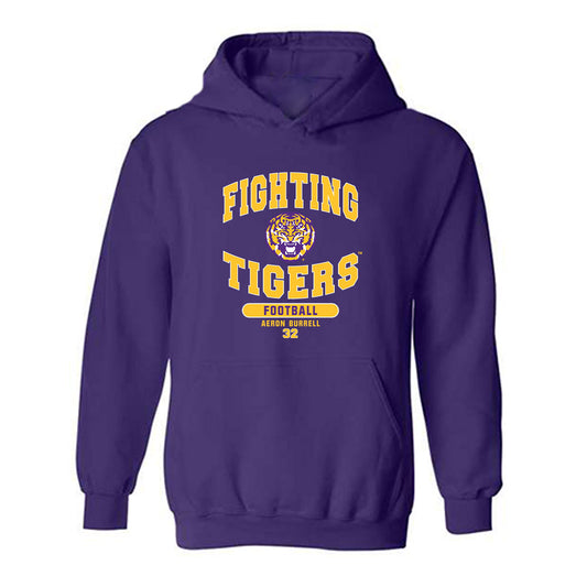 LSU - NCAA Football : Aeron Burrell - Classic Fashion Shersey Hooded Sweatshirt