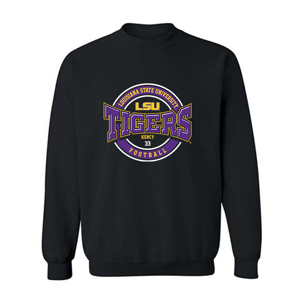 LSU - NCAA Football : David Kency - Classic Fashion Shersey Crewneck Sweatshirt-0