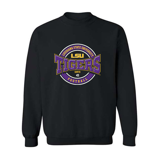 LSU - NCAA Football : Jake Davis - Classic Fashion Shersey Crewneck Sweatshirt