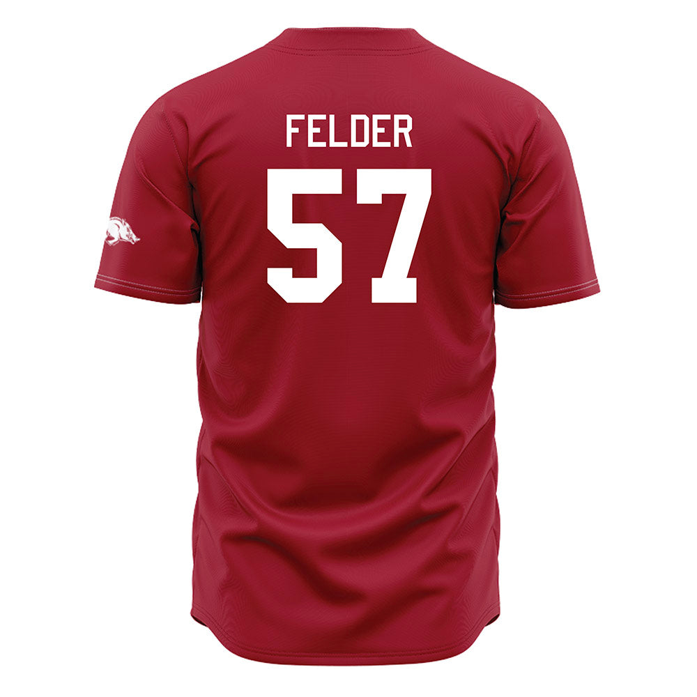 Arkansas - NCAA Baseball : Ross Felder - Cardinal Jersey-1