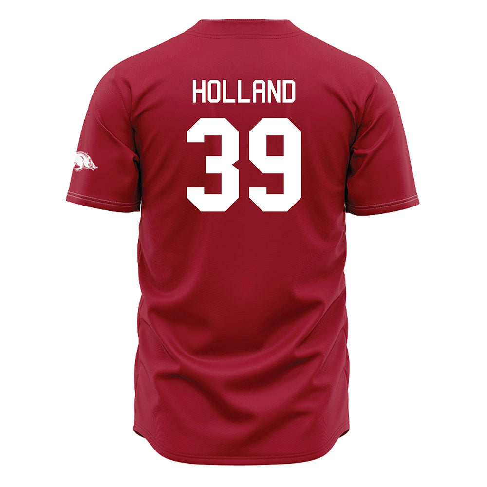 Arkansas - NCAA Baseball : Tucker Holland - Jersey