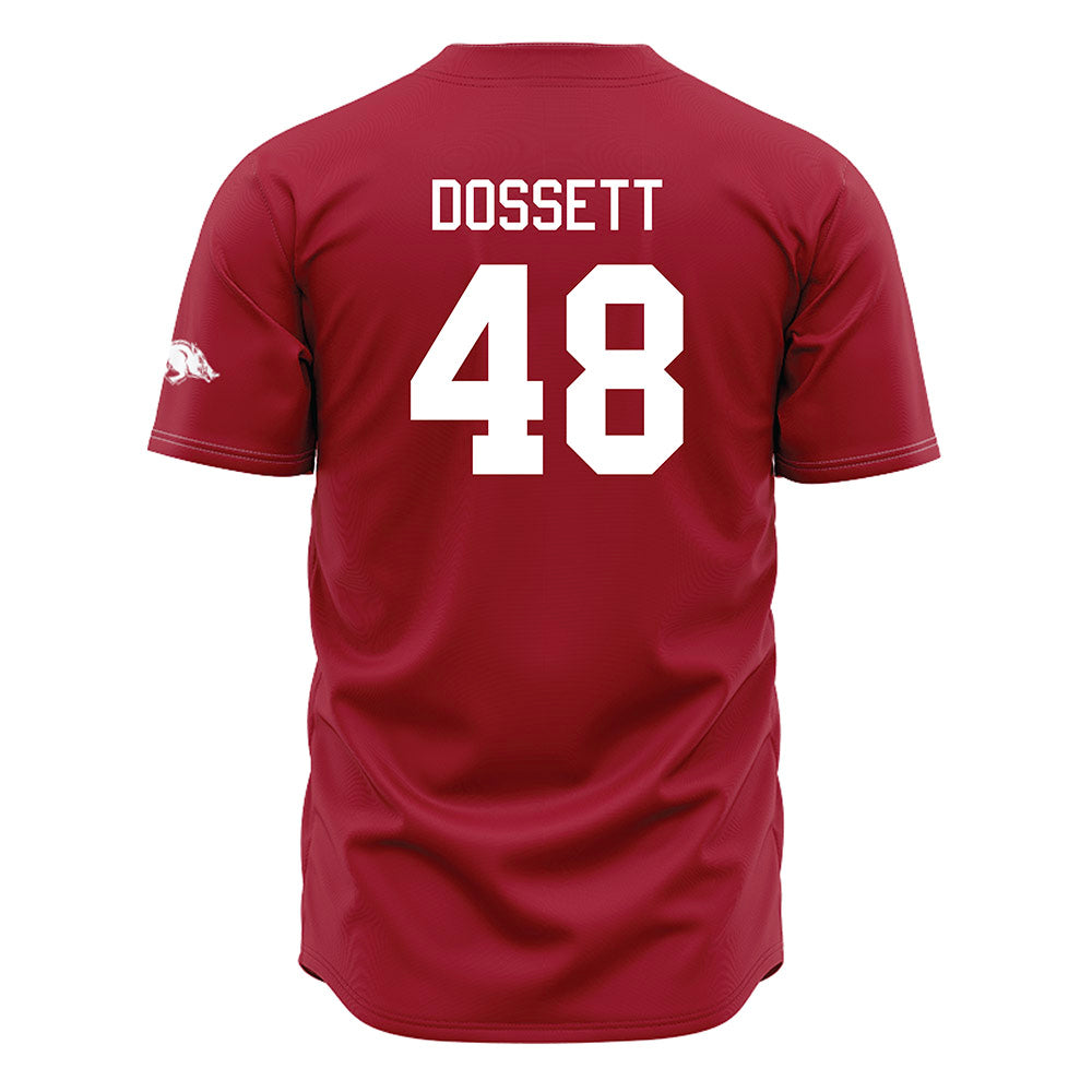 Arkansas - NCAA Baseball : Cooper Dossett - Jersey
