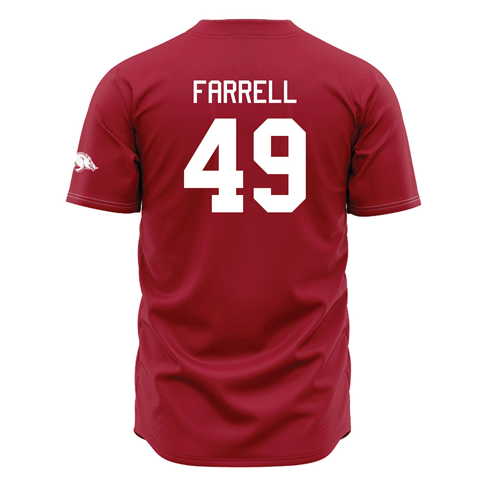 Arkansas - NCAA Baseball : Jackson Farrell - Cardinal Jersey