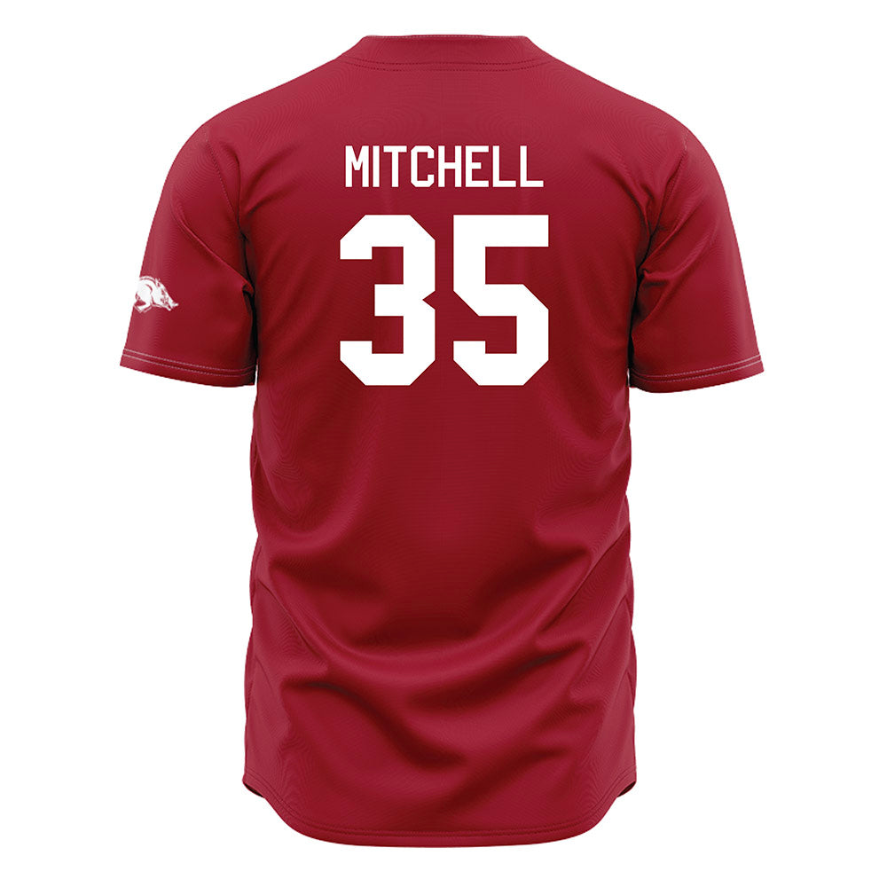 Arkansas - NCAA Baseball : Cayden Mitchell - Cardinal Jersey-1