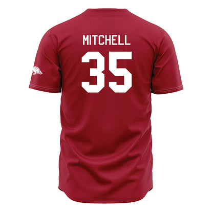 Arkansas - NCAA Baseball : Cayden Mitchell - Cardinal Jersey-1