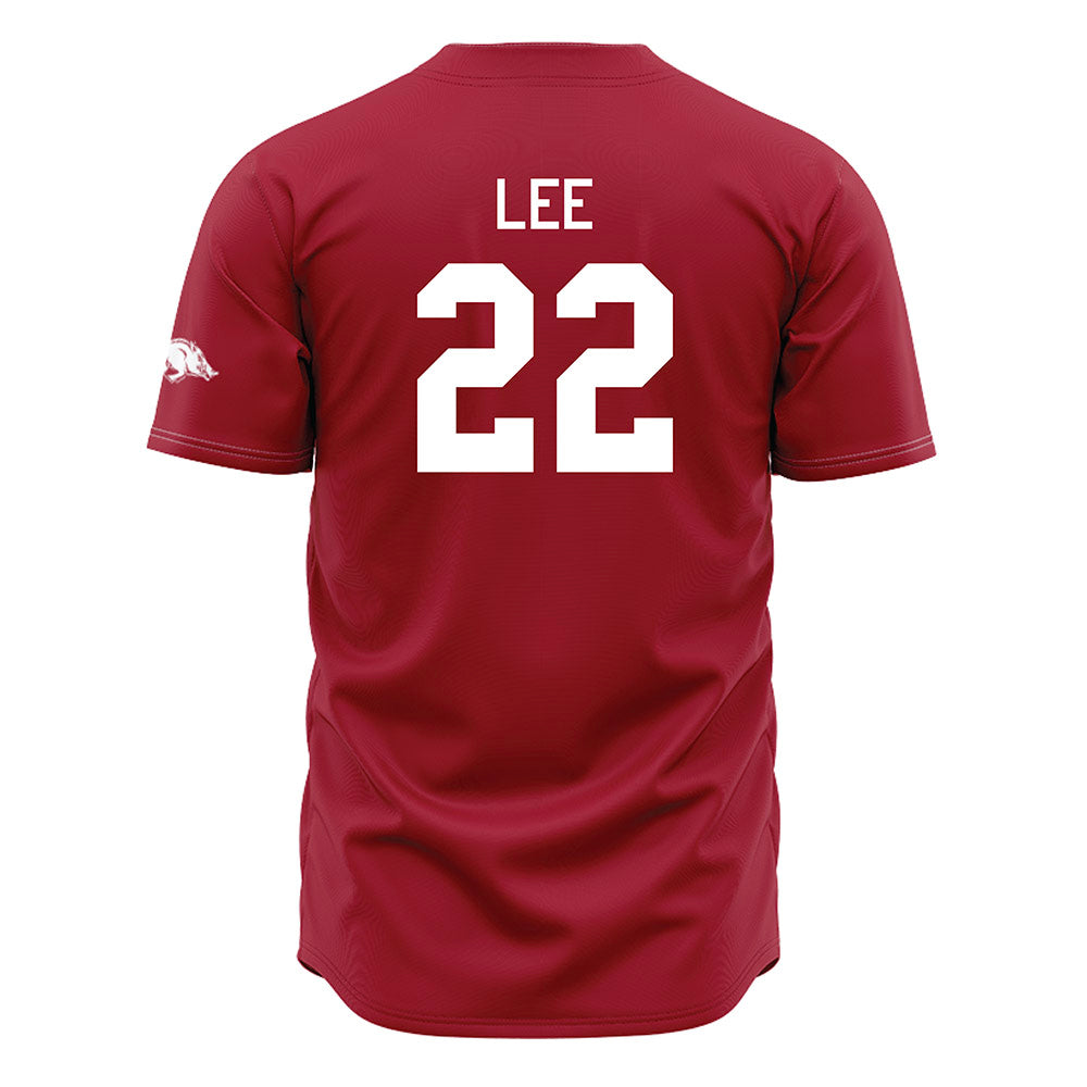 Arkansas - NCAA Baseball : Peyton Lee - Cardinal Jersey-1