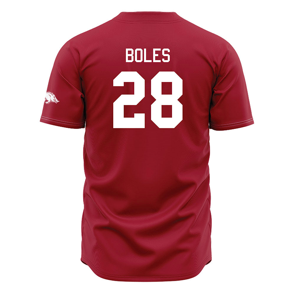 Arkansas - NCAA Baseball : Carson Boles - Cardinal Jersey