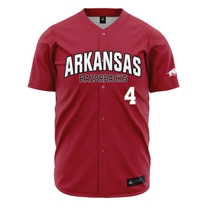 Arkansas - NCAA Baseball : Justin Thomas jr - Cardinal Jersey