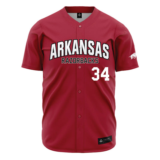 Arkansas - NCAA Baseball : Joey Lorenzini - Cardinal Jersey-0