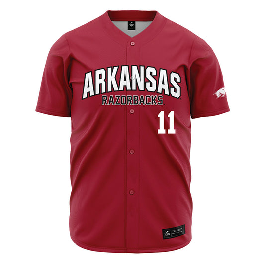 Arkansas - NCAA Baseball : Luke Cornelison - Cardinal Jersey-0