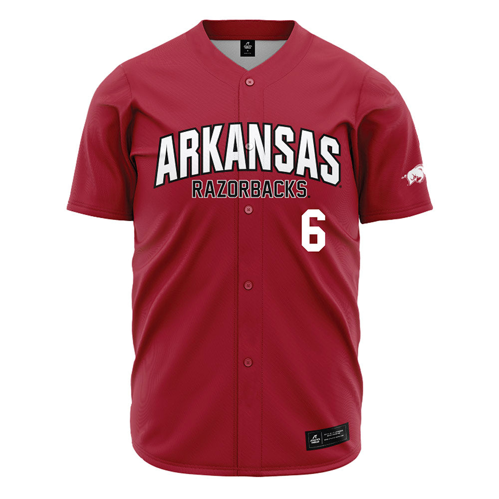 Arkansas - NCAA Baseball : Gabe Fraser - Cardinal Jersey