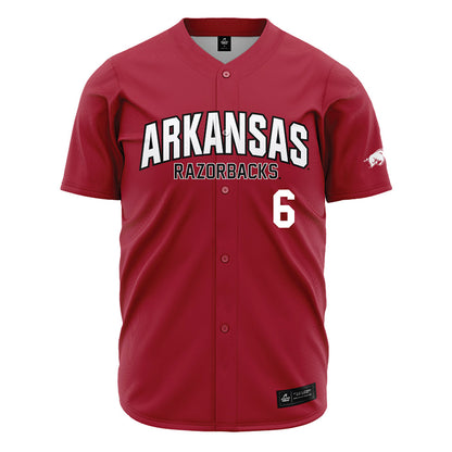 Arkansas - NCAA Baseball : Gabe Fraser - Cardinal Jersey