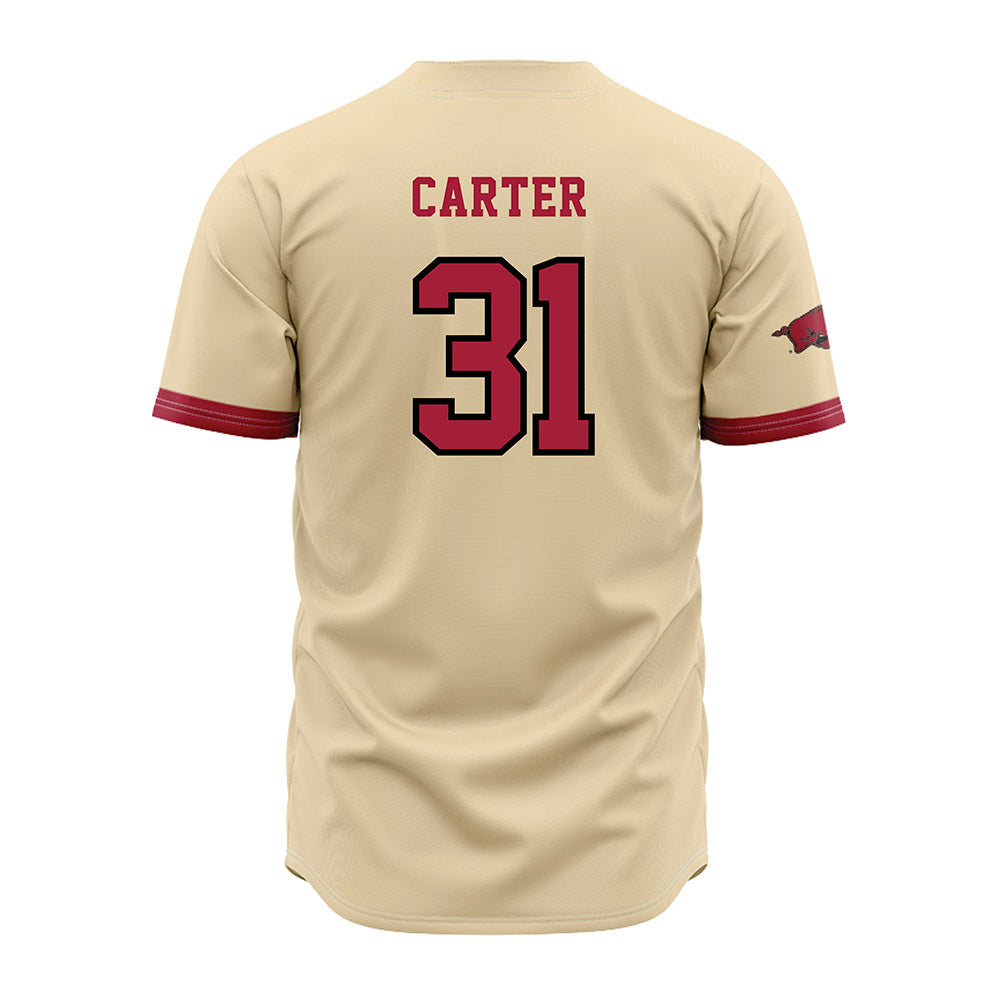 Arkansas - NCAA Baseball : Dylan Carter - Jersey