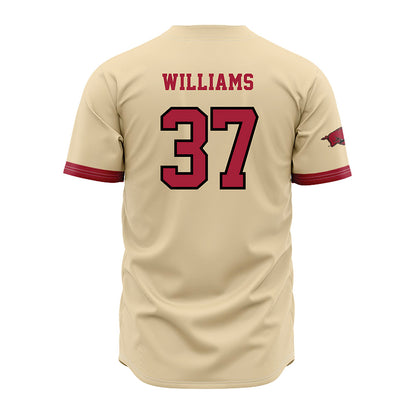 Arkansas - NCAA Baseball : Luke Williams - Off White Jersey