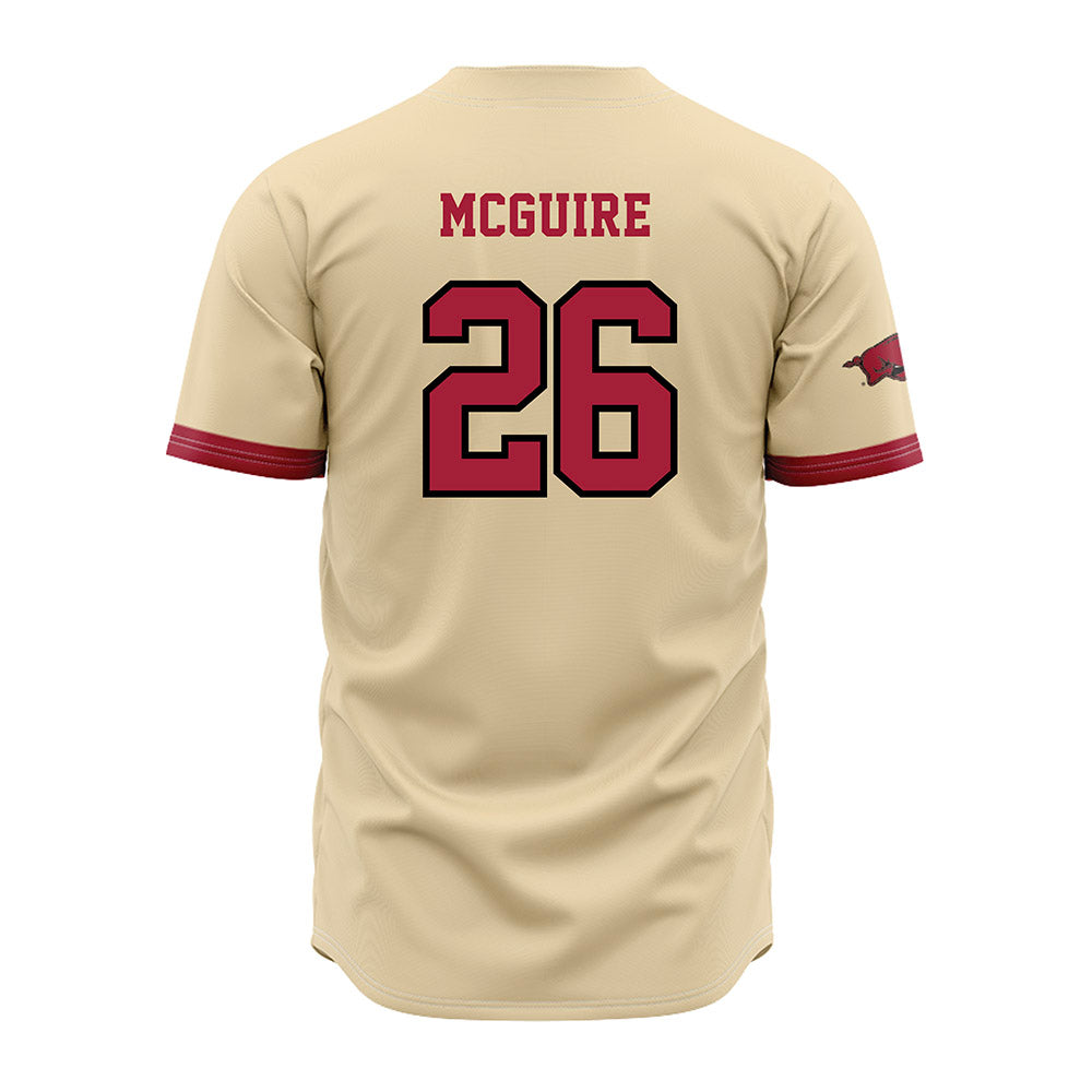 Arkansas - NCAA Baseball : Tate McGuire - Jersey