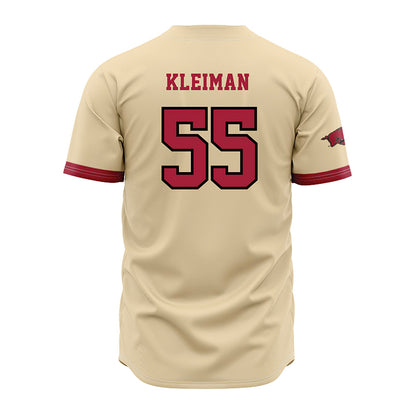Arkansas - NCAA Baseball : Brendan Kleiman - Off White Jersey-1