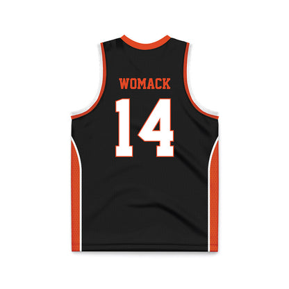 Syracuse - NCAA Men's Basketball : Aaron Womack - Black Basketball Jersey-1