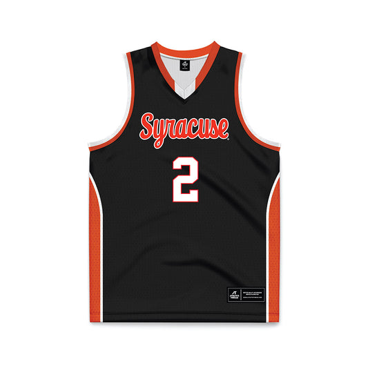 Syracuse - NCAA Men's Basketball : JJ Starling - Black Basketball Jersey-0