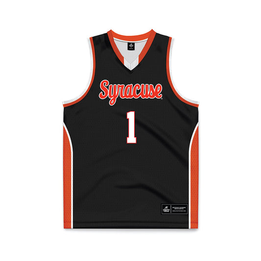 Syracuse - NCAA Men's Basketball : Donavan Freeman - Black Basketball Jersey-0