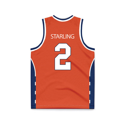 Syracuse - NCAA Men's Basketball : JJ Starling - Orange Basketball Jersey-1