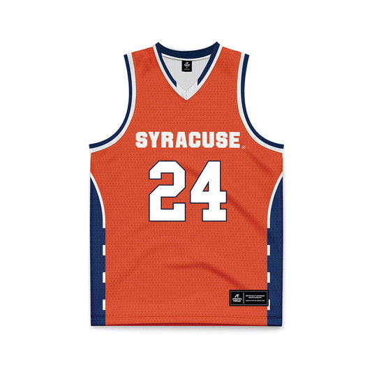 Syracuse - NCAA Men's Basketball : Noah Lobdell - Orange Basketball Jersey