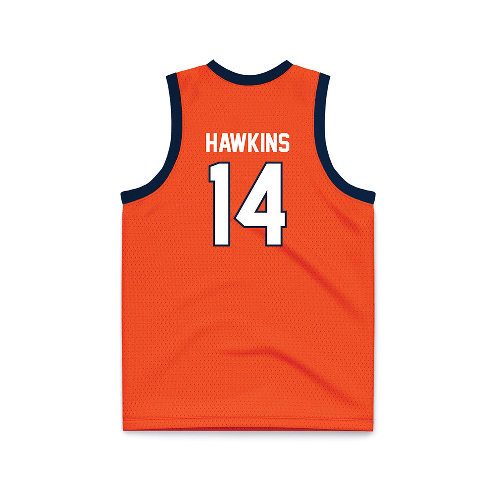 Syracuse - NCAA Women's Basketball : Shy Hawkins - Orange Basketball Jersey-1