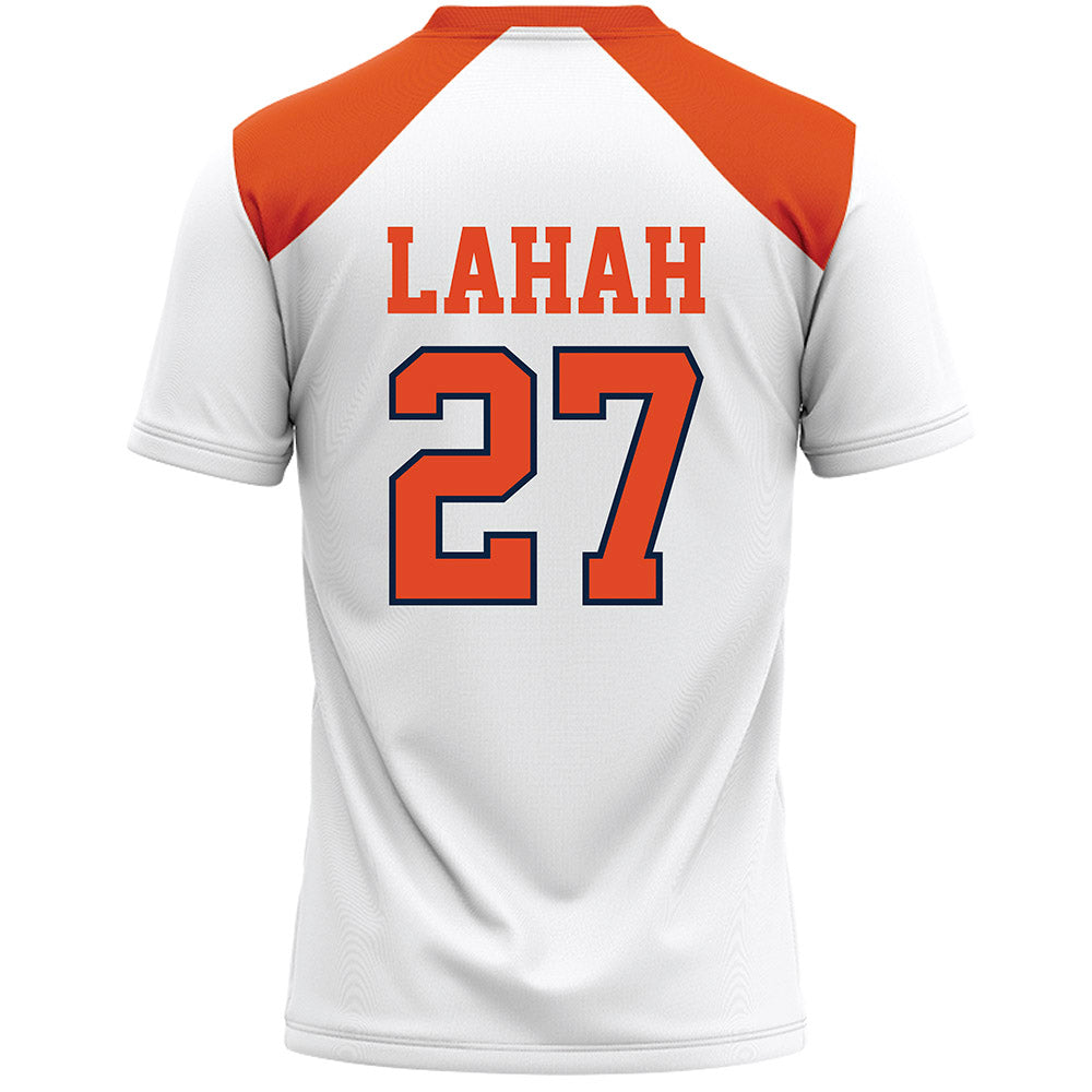 Syracuse - NCAA Women's Lacrosse : Izzy Lahah - White Lacrosse Jersey -1